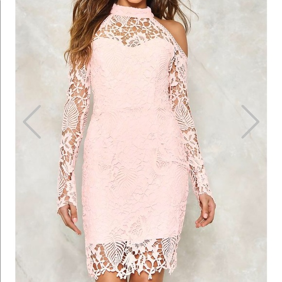 Pink cold shoulder dress BRAND NEW!! - Picture 2 of 4